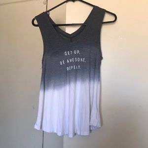 Get up. Be awesome. Repeat. Tank top